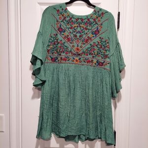 Umgee Embroidered Dress